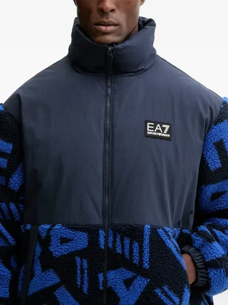 Geacă Ea7 Emporio Armani albastru
