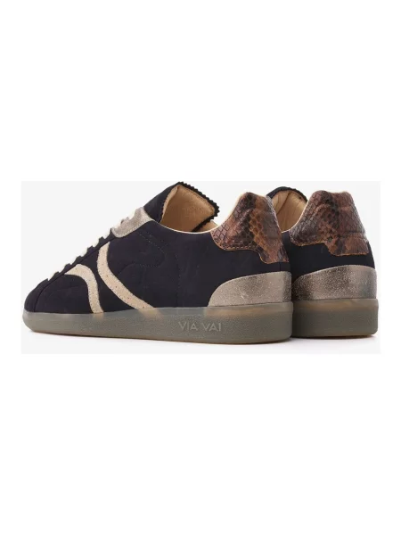 Sneakersy Via Vai skórzane niebieskie
