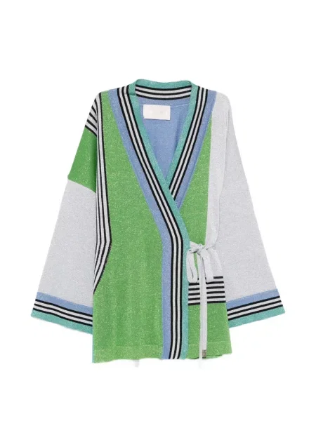 Kurtka Circus Hotel w paski zielona