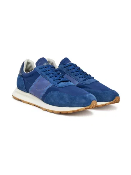 Buty do biegania Philippe Model skórzane do biegania niebieskie