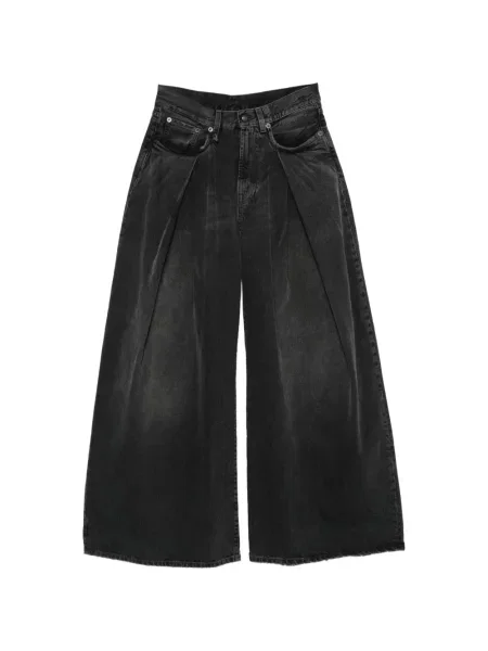 Blugi cu picior larg R13 negru