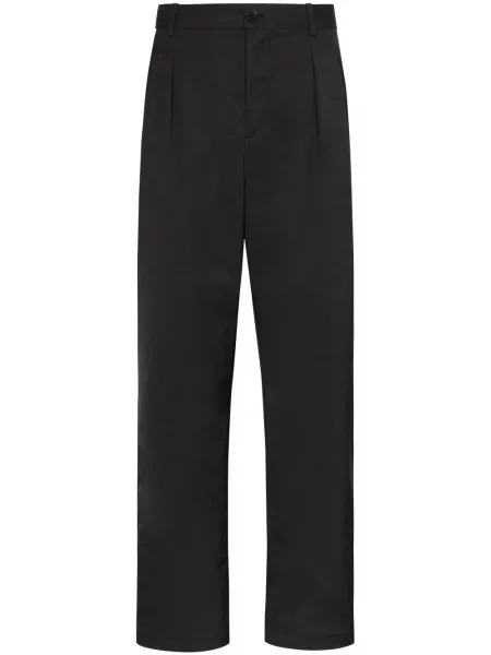 Plisované kalhoty Valentino Garavani černé