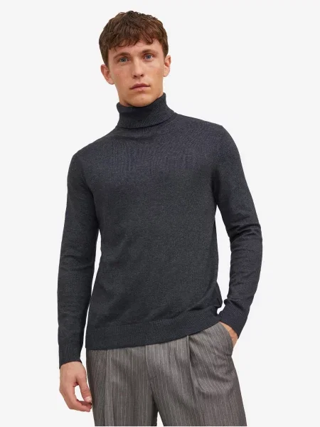 JACK & JONES Sveter Emil antracitová