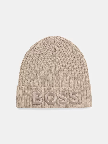 Вълнена шапка BOSS черно