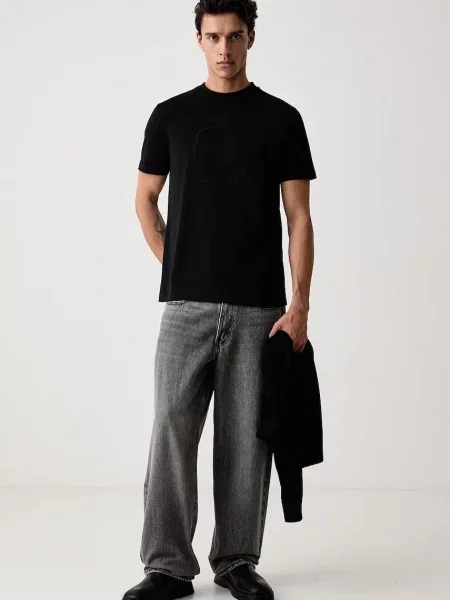 Karl Lagerfeld tricou pentru bărbați din negru