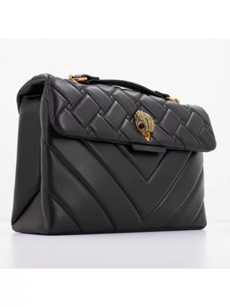 Torebka Kurt Geiger skórzana pikowana czarna