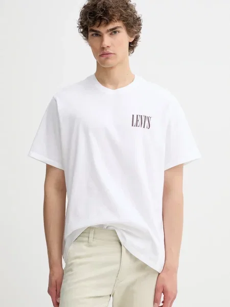 Тениска Levi's SS RELAXED FIT TEE с принт бяло