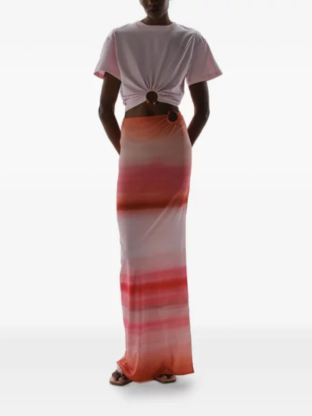 Tricou Baobab cu volane roz
