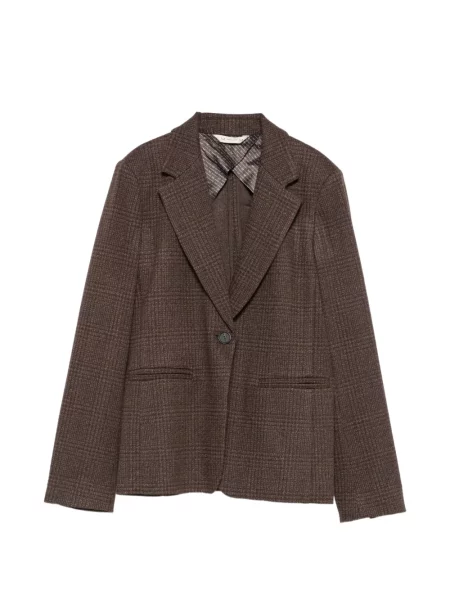 Sacou Max Mara în carouri maro