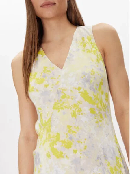 Calvin Klein Nyári ruha Print Abstract Vn Dress sárga