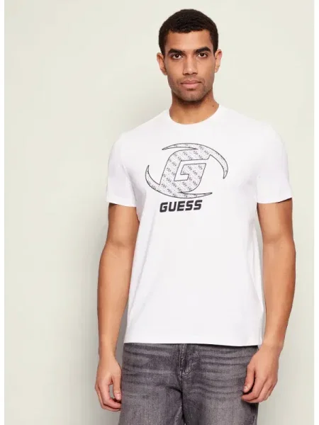 Guess Tricou alb
