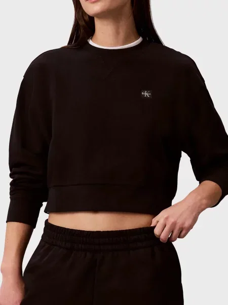 Махровый свитшот Calvin Klein Jeans черный