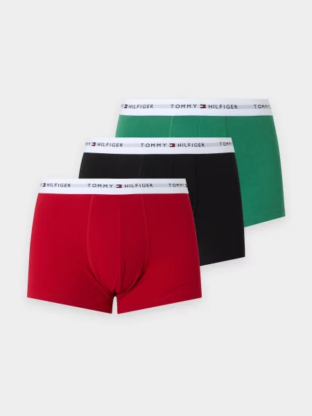 Tommy Hilfiger Underwear Boxeri Essential verde / roșu / negru alb