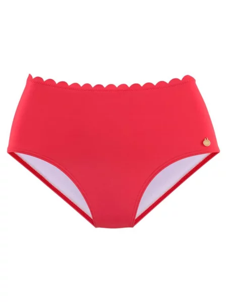 LASCANA Bikini hlačke Scallop' rdeča