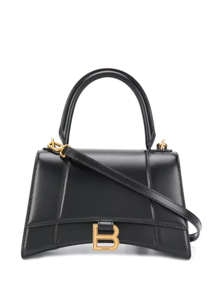Geantă Balenciaga Hourglass mini negru