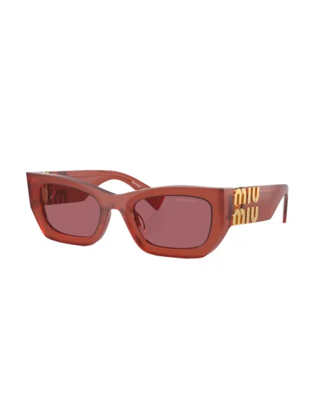 Saulės akiniai Miu Miu Eyewear raudona