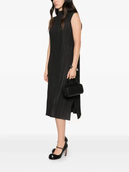Rochie Pleats Please Issey Miyake fără mâneci negru