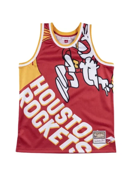 Cămașă Mitchell & Ness din jerseu roșu