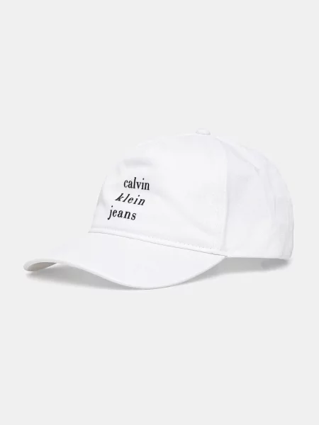 Calvin Klein Jeans baseballová čepice bílá