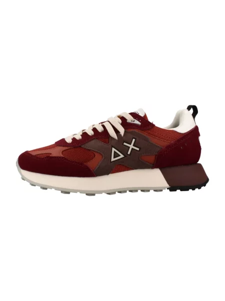 Sneakersy Sun68 skórzane czerwone