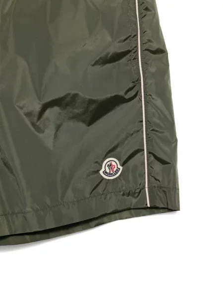 Slip de baie Moncler cu autograf cu cordon verde