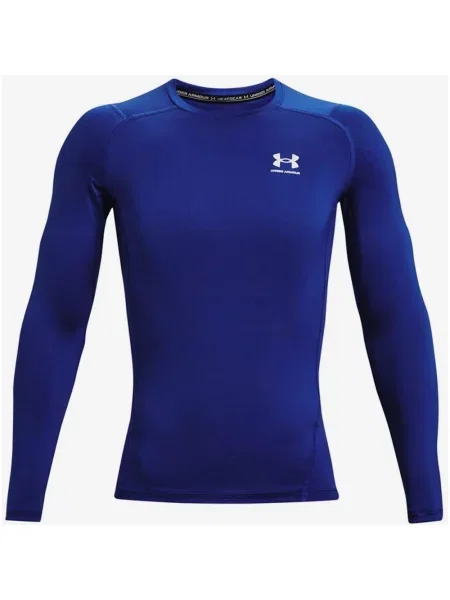 Granatowy T-shirt z długim rękawem Under Armour HeatGear Comp XXL niebieska