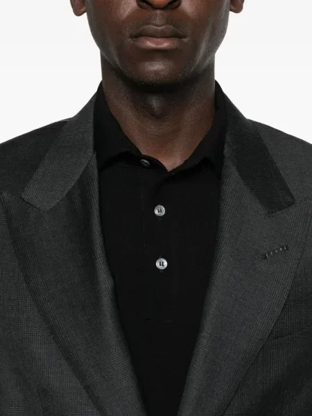 Lung tricou polo Lardini negru