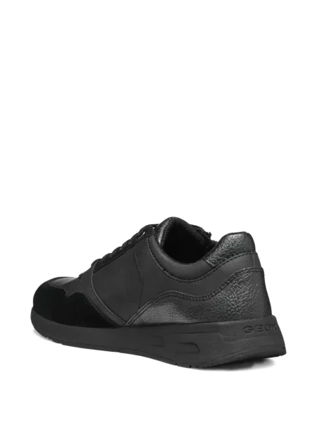 Sneakerși Geox din piele negru
