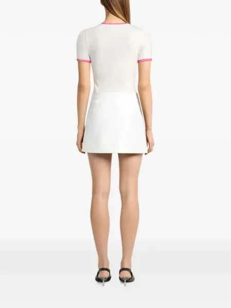 Fusta mini Courreges alb
