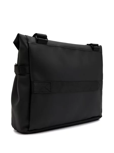 Crossbody torba Rains s autogramom crna