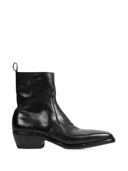 Cizme scurte Premiata din piele negru