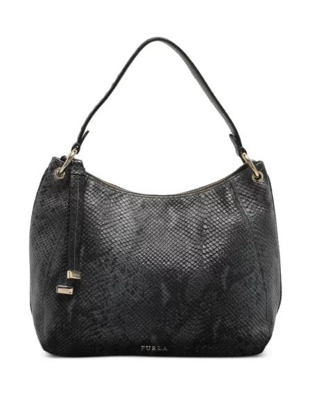 Geanta de piele Furla din piele negru