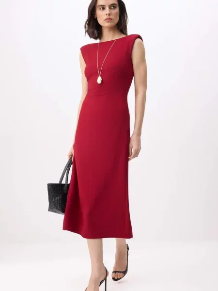 Trendyol Rochie bordeaux roșu
