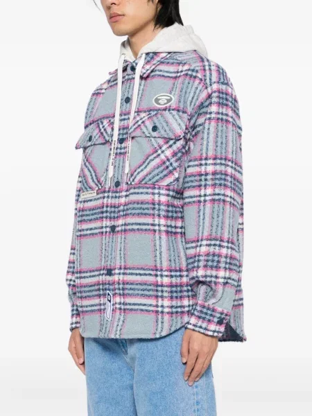 Geacă Aape By A Bathing Ape cu broderie gri