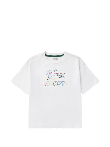 Dětské tričko Lacoste bílé