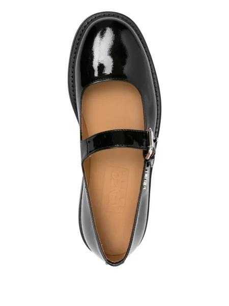 Pantofi loafer Kenzo cu cataramă negru