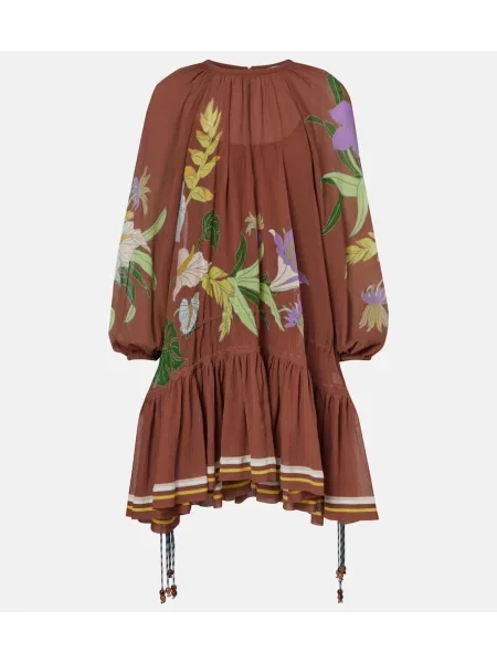 Rochie Alemais de mătase maro