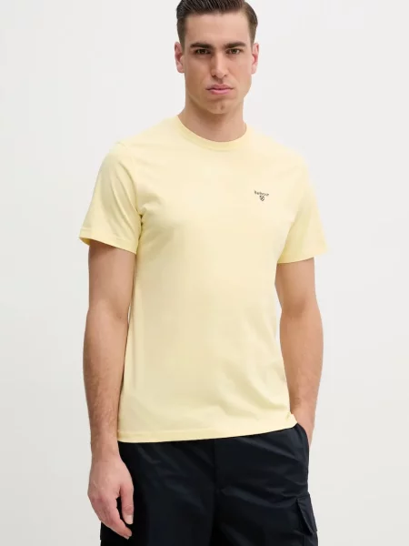 Barbour basic tričko ESSENTIALS žluté