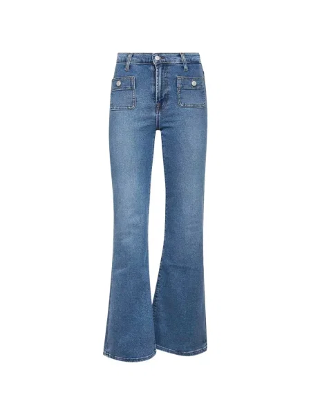 Jeansy dzwony 7 For All Mankind dzwony niebieskie