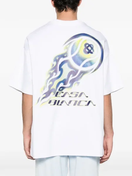 Tricou Casablanca tenis alb