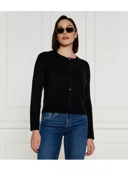 Liu Jo Cardigan cu adaos de lână negru