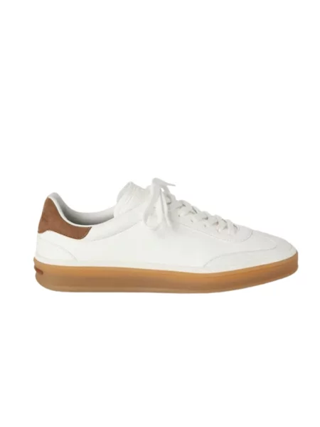 Buty do tenisa Loro Piana skórzane do tenisa białe