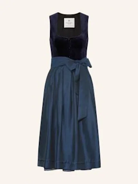 Heimatglück Tracht Sukienka Bawarska Fiona blau granatowa