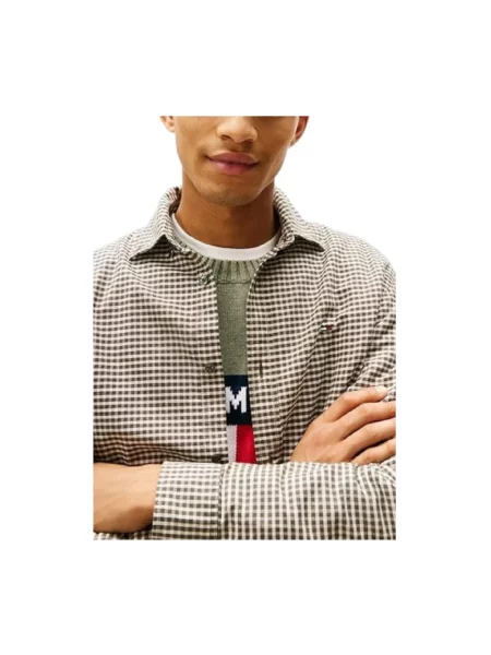 Koszula Tommy Hilfiger z twillu beżowa
