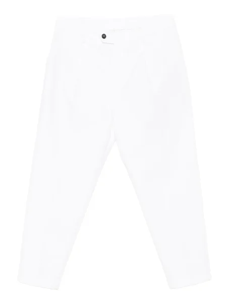 Pantaloni Eleventy plisate alb