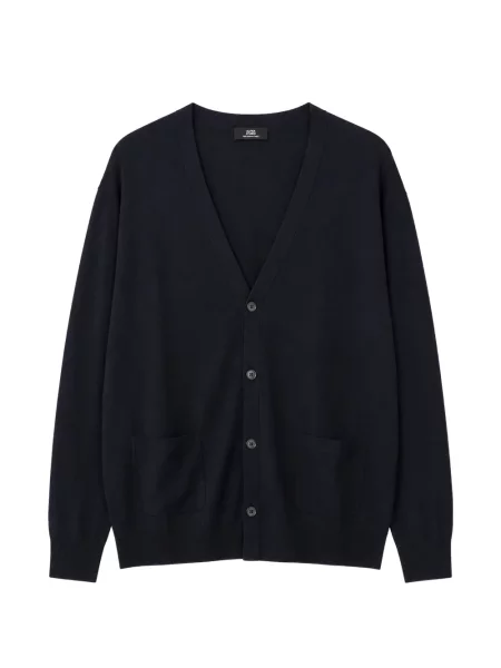 Cardigan Alpha Studio tricotate albastru
