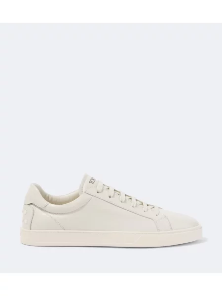 Sneakerși Tod's din piele alb