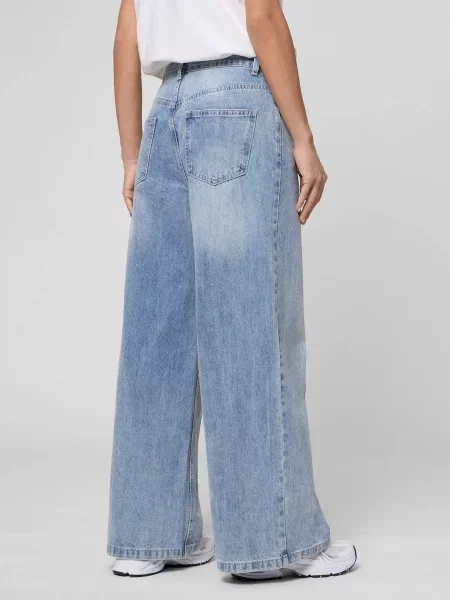 Широкі джинси PRPY бавовна/поліестер блакитний
