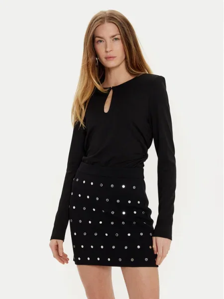 Блуза Sisley с изчистен дизайн черно