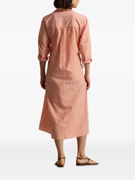 Vunena majica Polo Ralph Lauren s okruglim izrezom iznad koljena narančasta